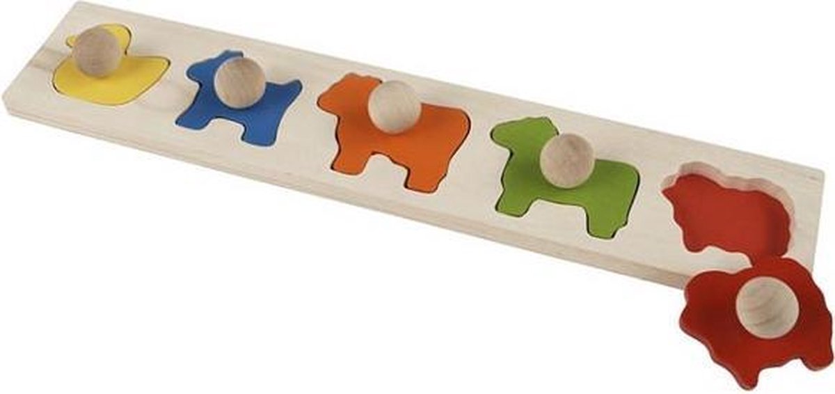 Houten Vormenpuzzel Dieren