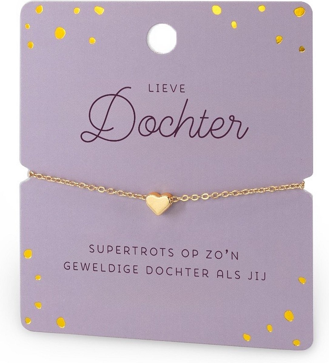 Armband - Hartje - Lieve dochter - Hartje