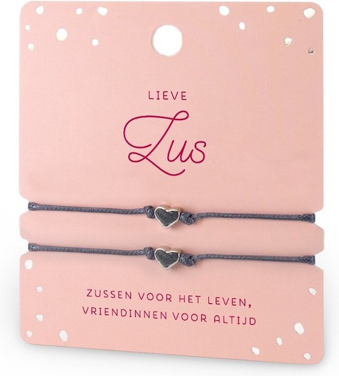 Armbandjes - Hartje - Lieve zus