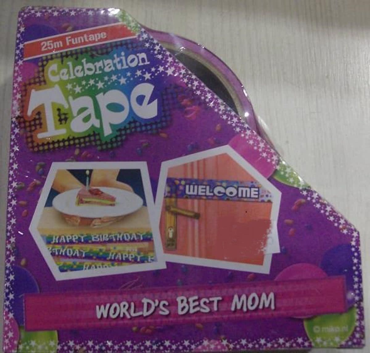Funtape Worlds best mom - afzetlint moeder - 25m