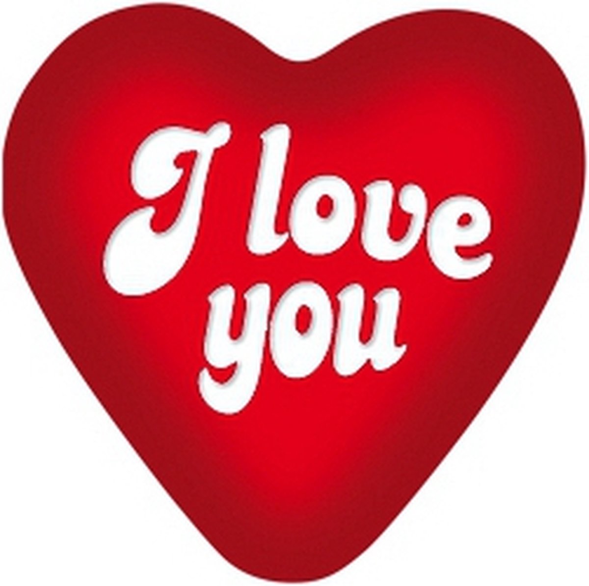I love you decoratie bord 49 cm - Valentijnsdag versiering / decoratie