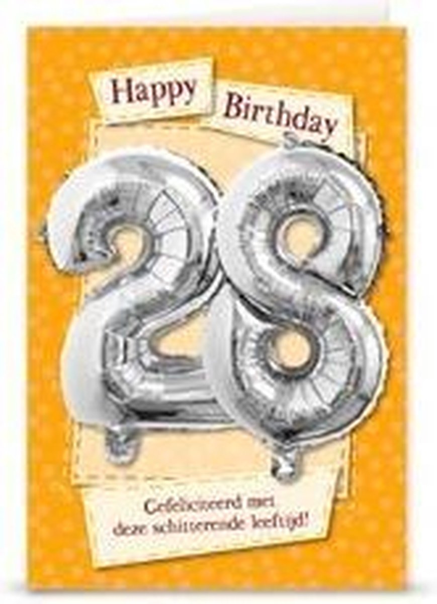 Kaart - Leeftijdballon - 28 Jaar