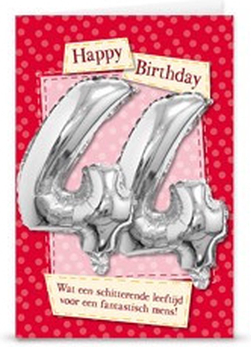 Kaart - Leeftijdballon - 44 Jaar