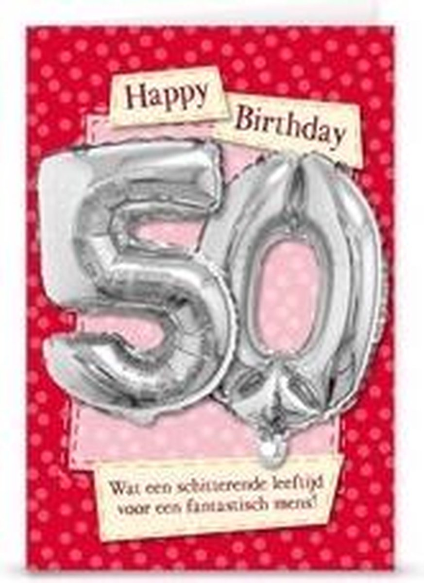 Kaart - Leeftijdballon - 50 Jaar