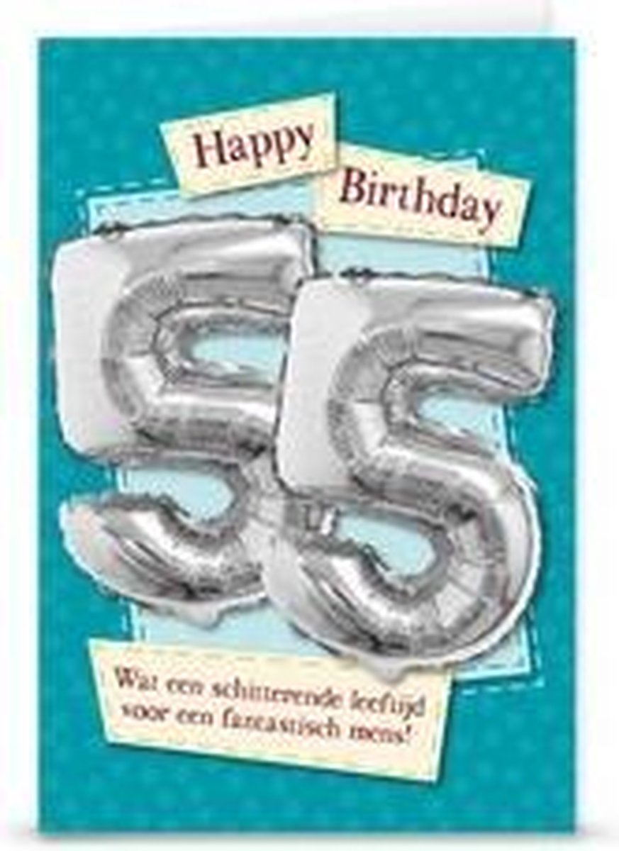 Kaart - Leeftijdballon - 55 Jaar