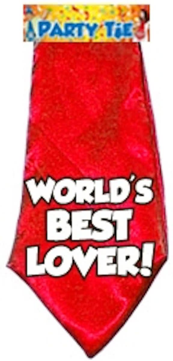 Party tie worlds best lover! stropdas