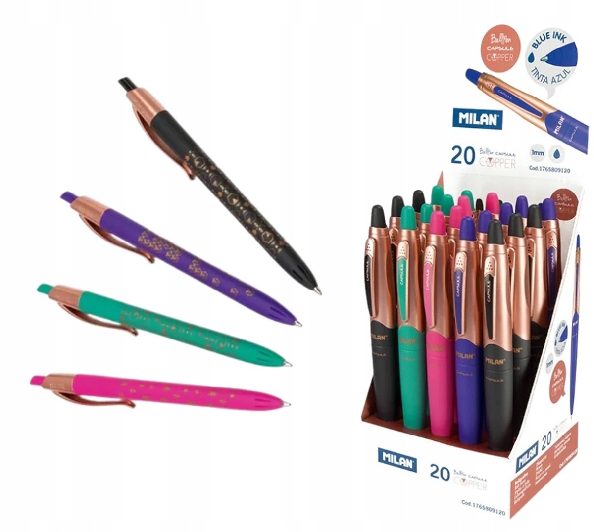 MILAN Capsule Koper Gelpenset - 4 kleuren