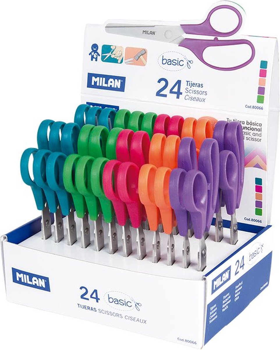 Milan Displaydoos 24 Basis Scharen Transparant