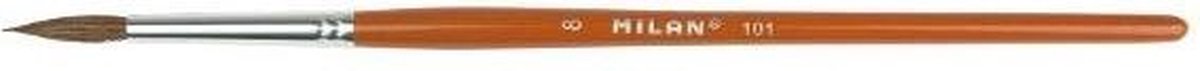 Milan Verfpenseel 101 Serie 6 Mm 19,8 Cm Hout Bruin Nr. 11