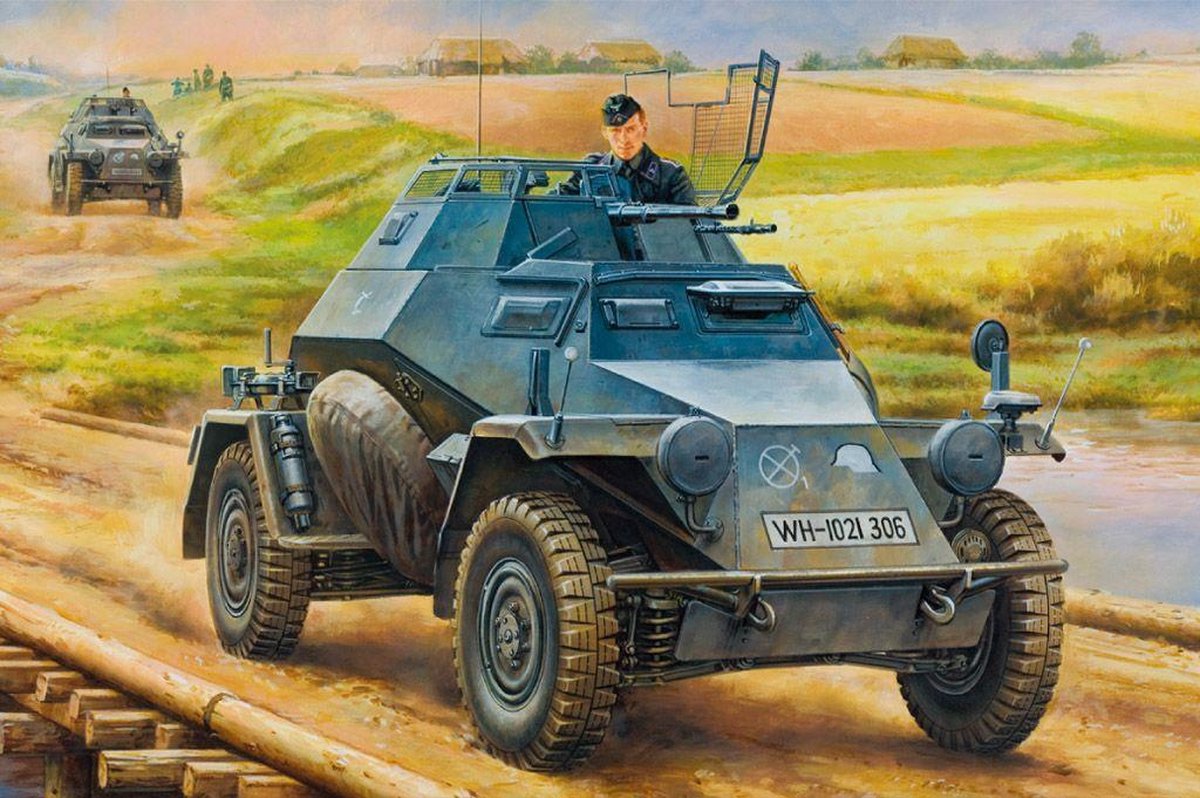 Military German Leichter PanzerSpahwagen 2cm Mid Version