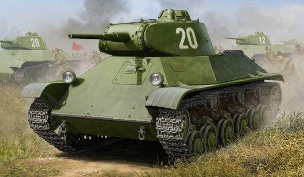 Military Russian T-50 Infantery Tank