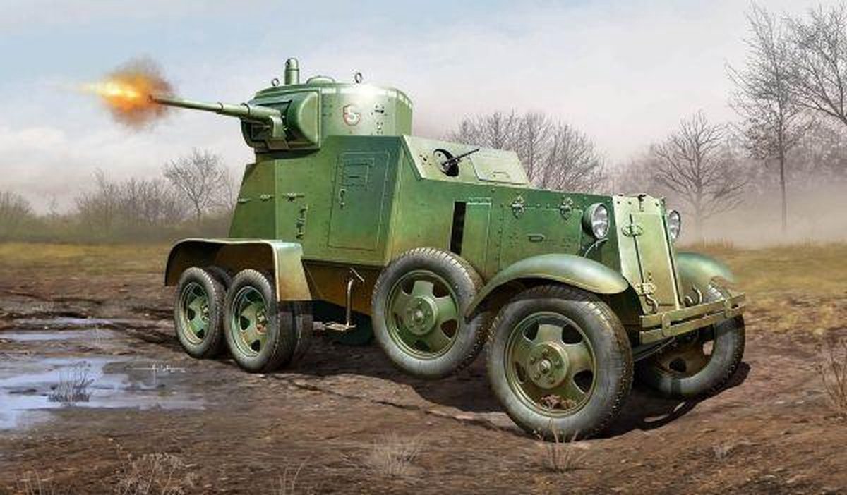 Military Soviet BA-3 Armor Car
