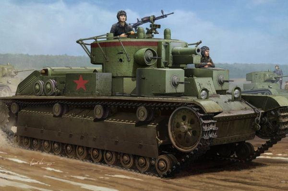 Military Soviet Medium T-28 Tank Welded