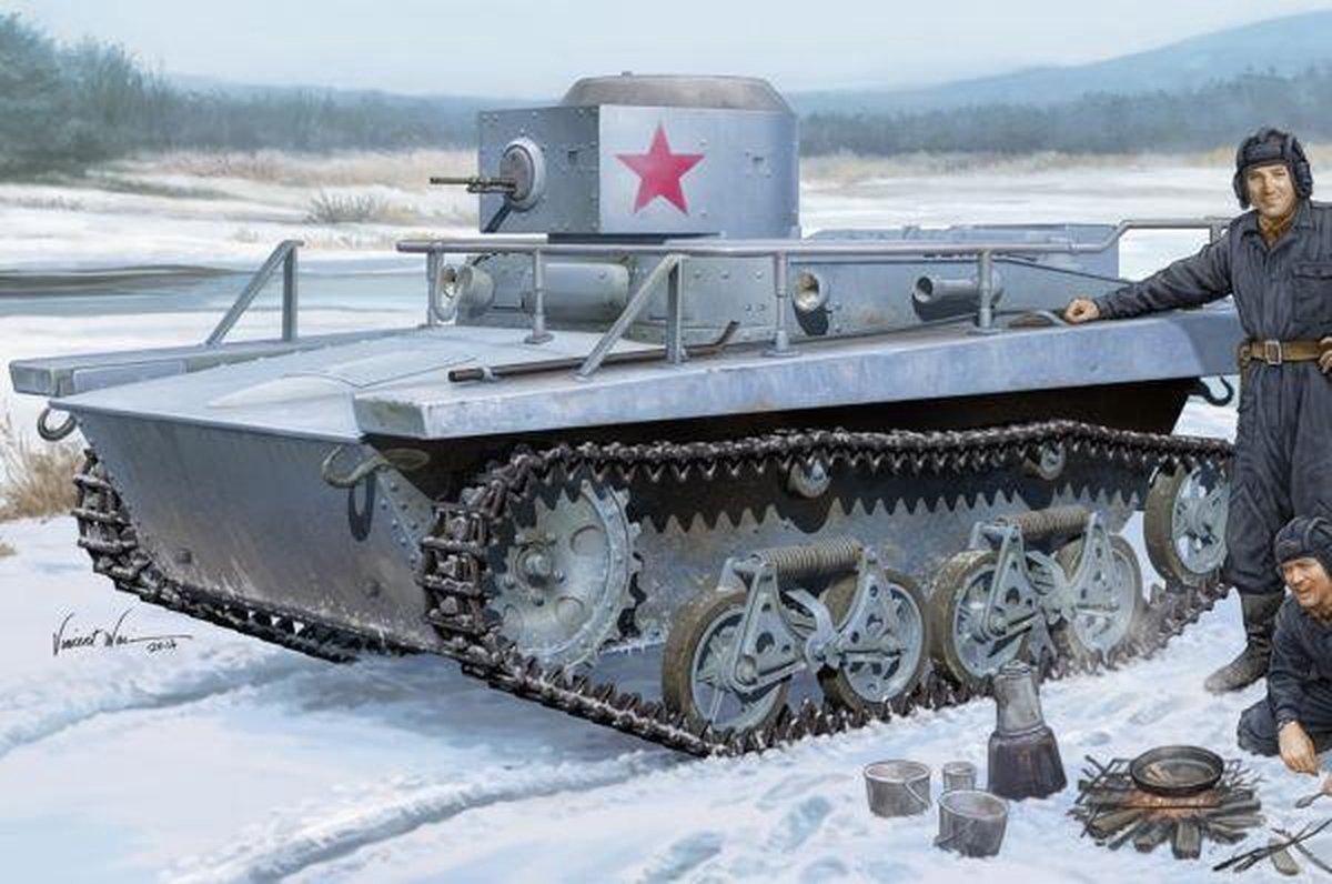 Military Soviet T-37TU Command Tank