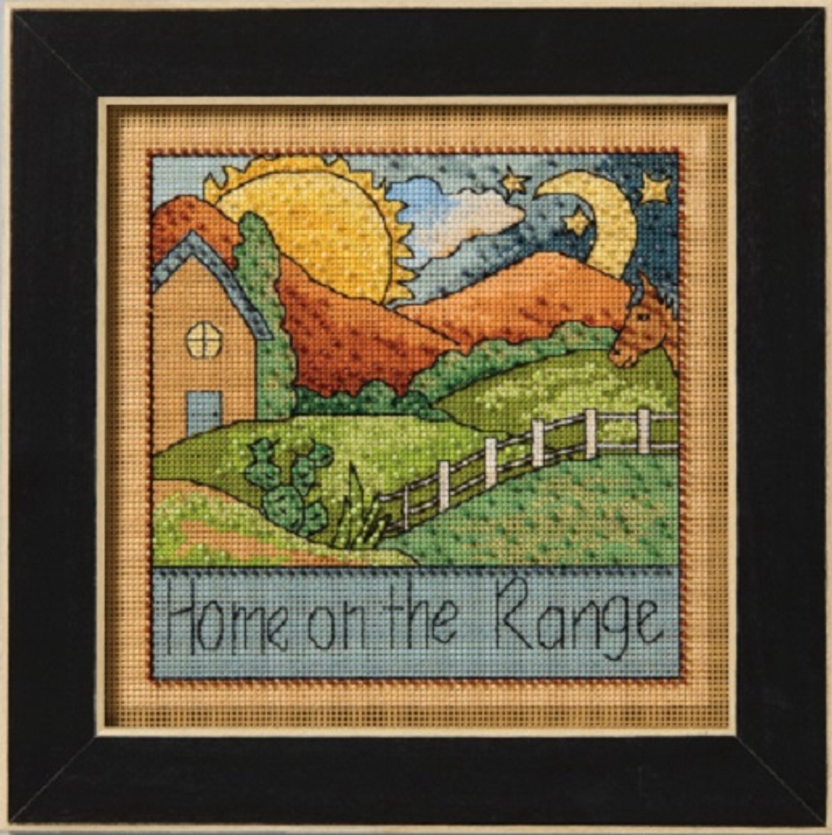 Borduurpakket - Sticks kit - Home on the Range - Mill Hill - met geperforeerd papier