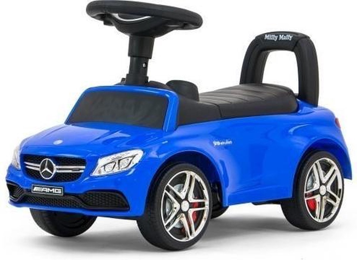 Milly Mally Loopauto Mercedes Junior 63 X 28 X 38 Cm Staal Blauw