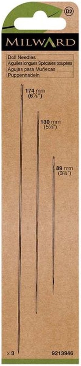 Milward Poppennaalden - 3 stuks - 89-130-174 mm