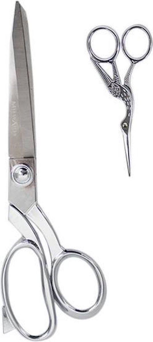Milward Set Stoffenschaar (25cm) & Borduurschaar (11,5cm) Silver