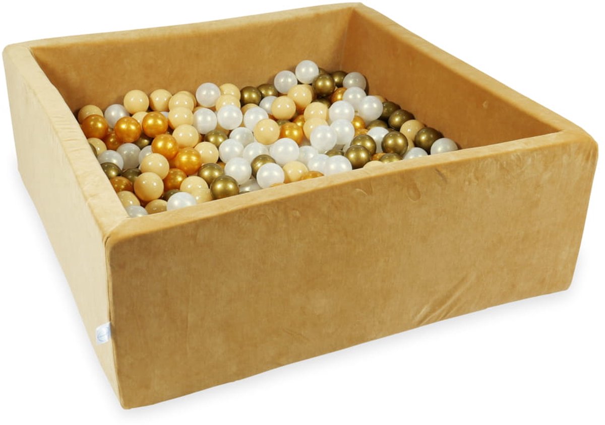 Ballenbak 110x110 Fluweelzacht Karmel