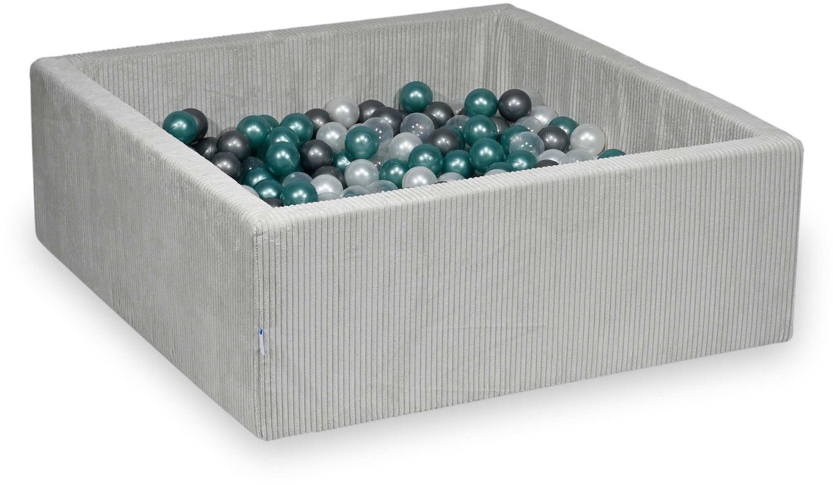 Ballenbak 110x110x40 Corduroy Grijs