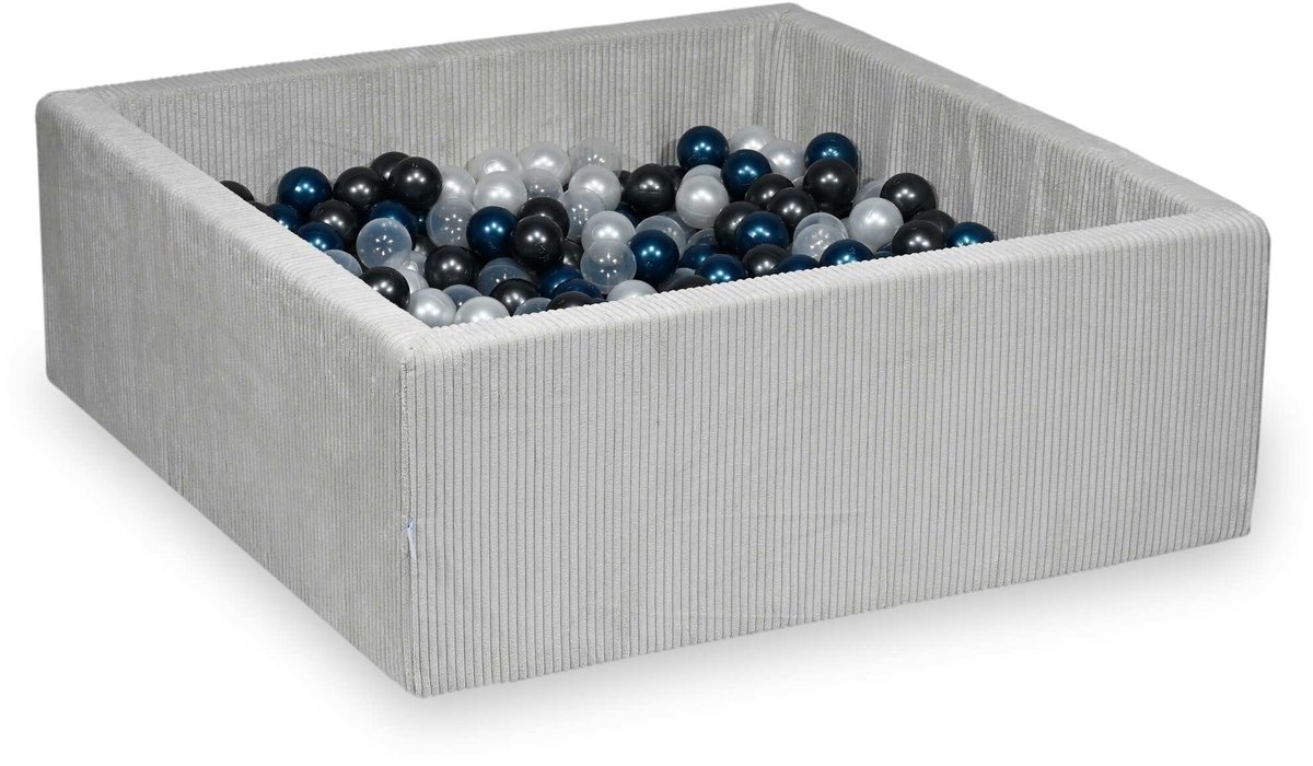 Ballenbak 110x110x40 Corduroy Grijs