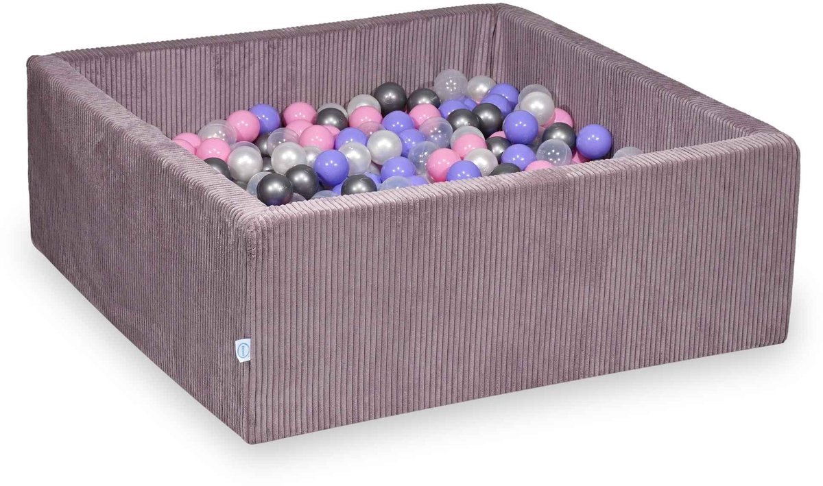 Ballenbak 110x110x40 Corduroy Lavendel