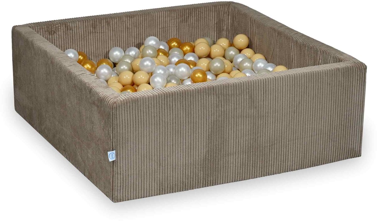 Ballenbak 110x110x40 Corduroy Toffee