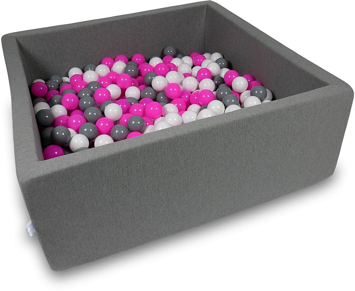 Ballenbak 110x110x40cm grijs