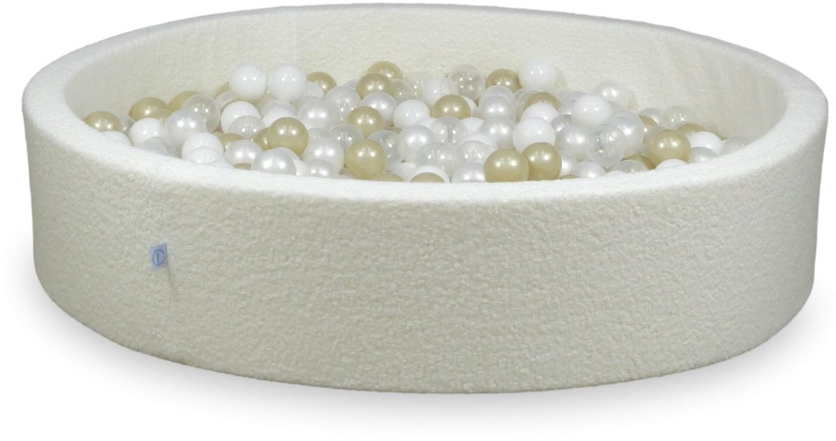 Ballenbak 130x30 Boucle Wit