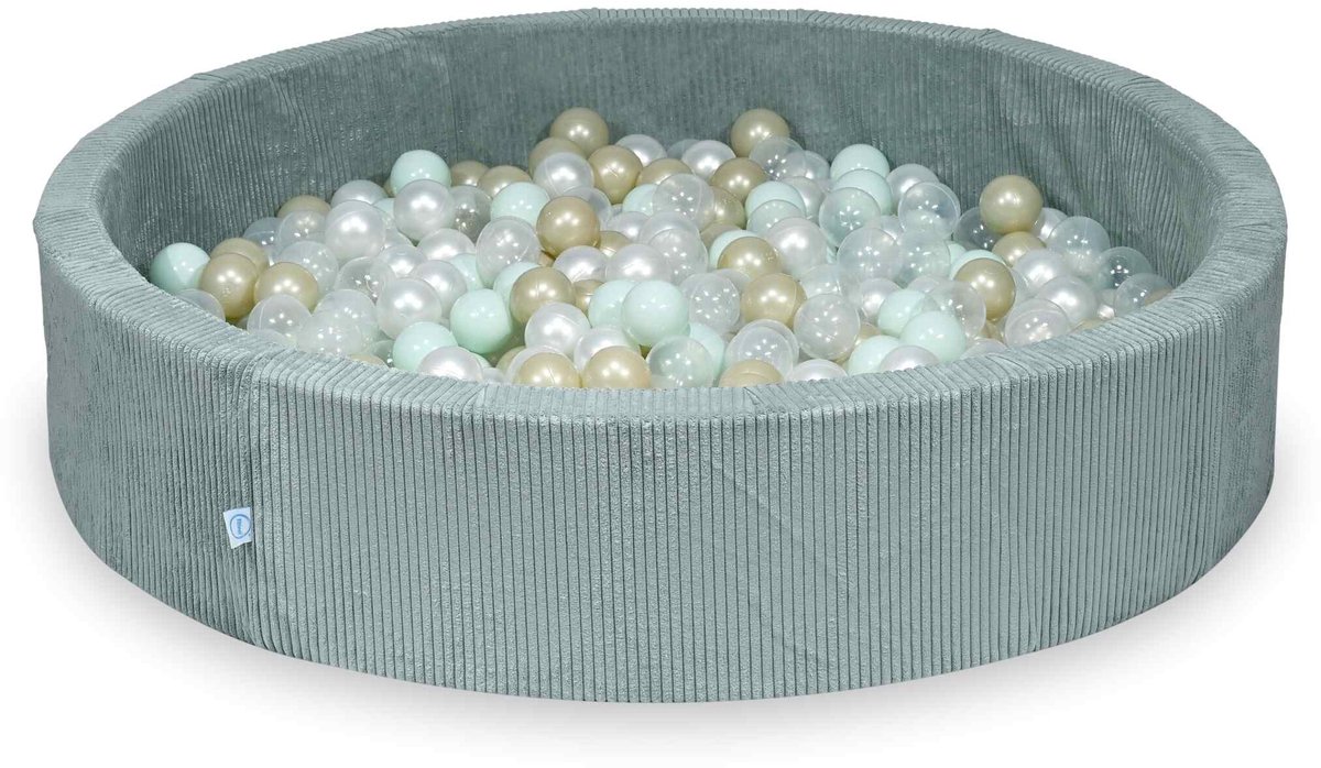 Ballenbak 130x30 Corduroy Licht Mint