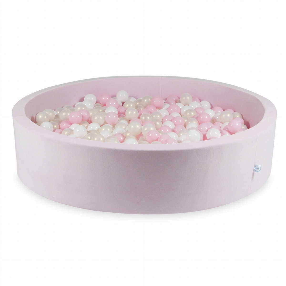 Ballenbak 130x30 fluweel zacht lichtroze