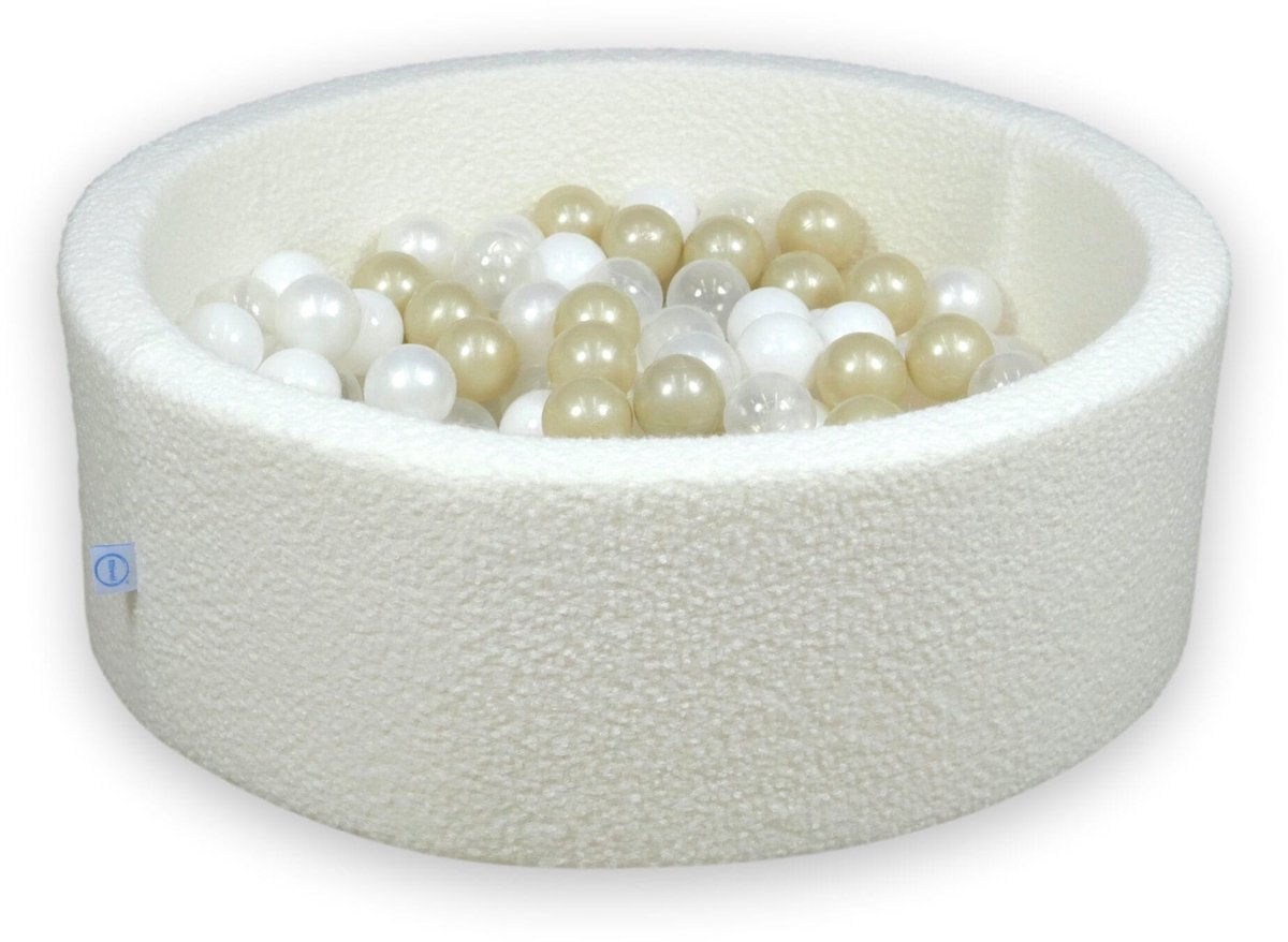 Ballenbak 90x30 Boucle Wit