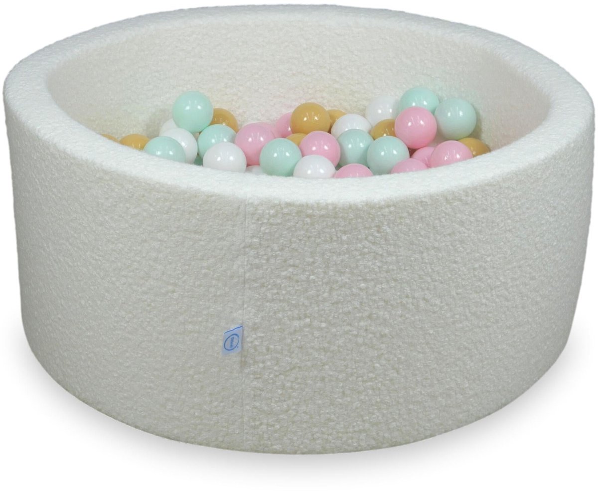 Ballenbak 90x40 Boucle Wit