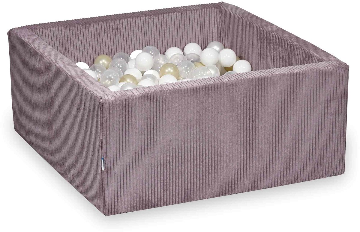 Ballenbak 90x90x40 Corduroy Lavendel
