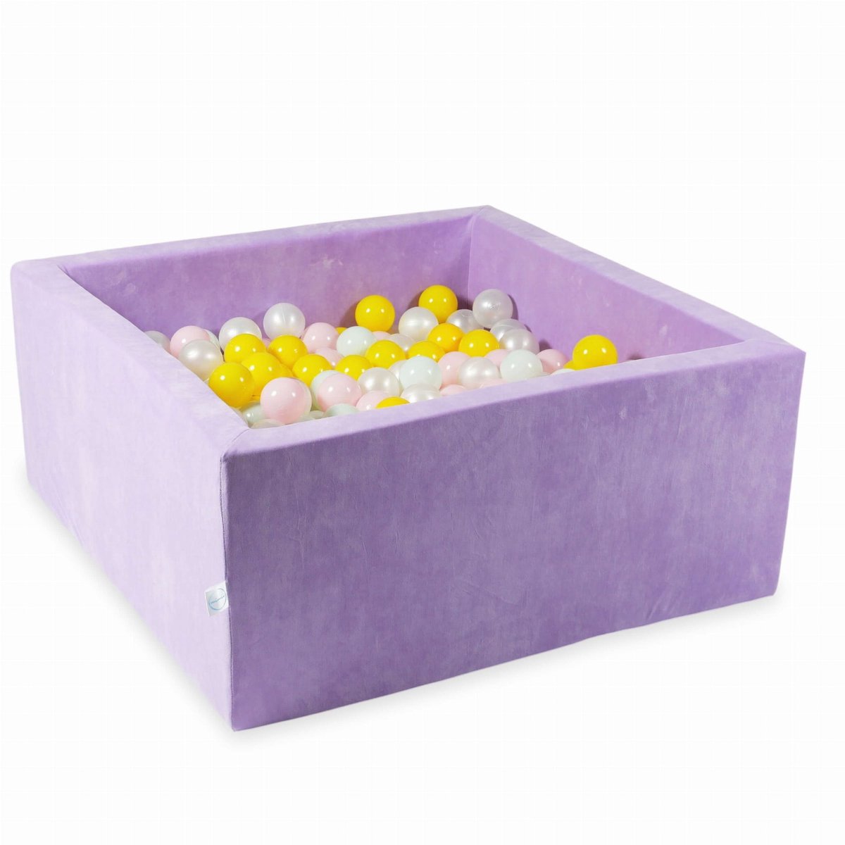Ballenbak 90x90x40 Fluweel Zacht Paars