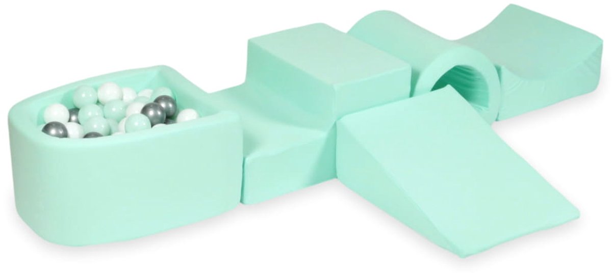 Foam speelset met brug en met microballenbad