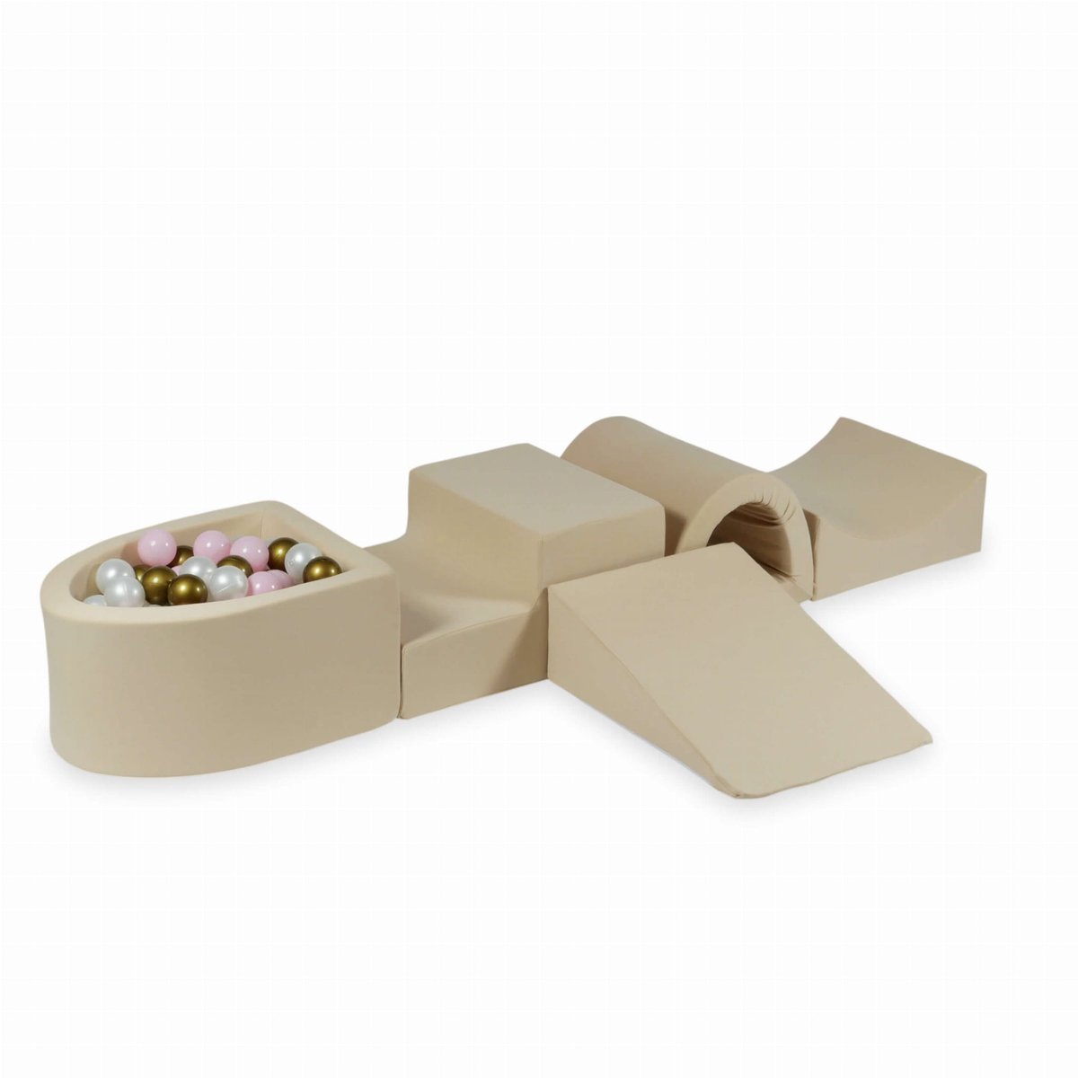 Foam speelset met brug en met microballenbad