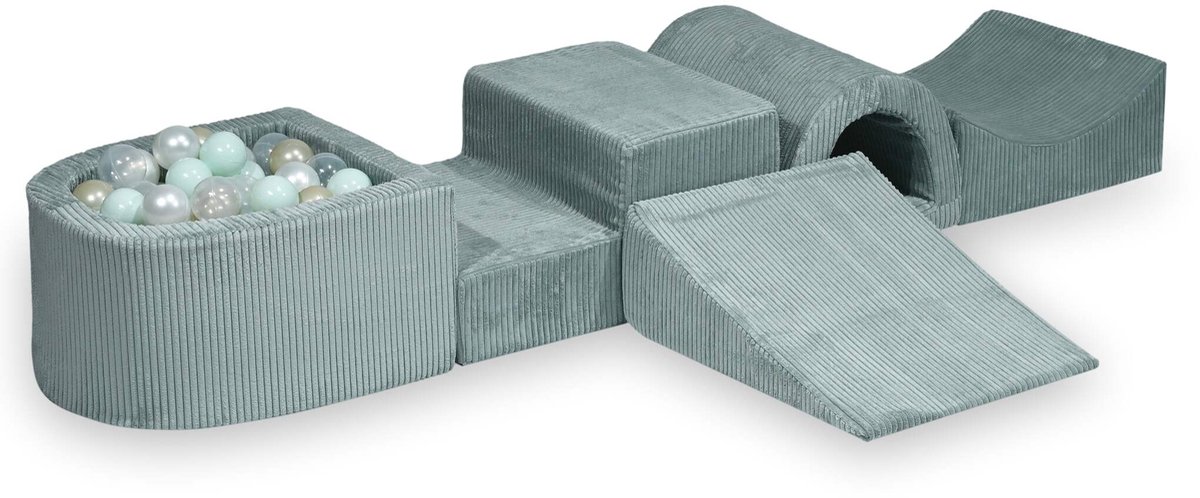 Foam speelset met brug en met microballenbad Corduroy