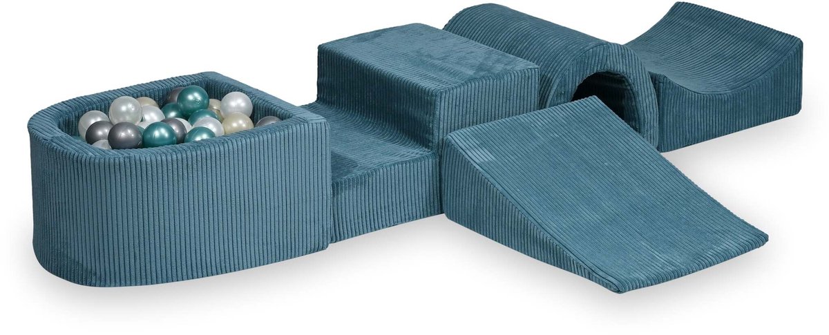 Foam speelset met brug en met microballenbad Corduroy