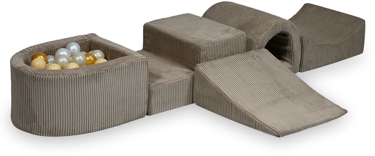 Foam speelset met brug en met microballenbad Corduroy
