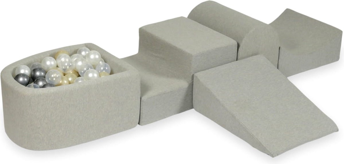 Foam speelset met heuvel en met microballenbad