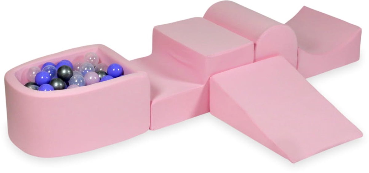 Foam speelset met heuvel en met microballenbad