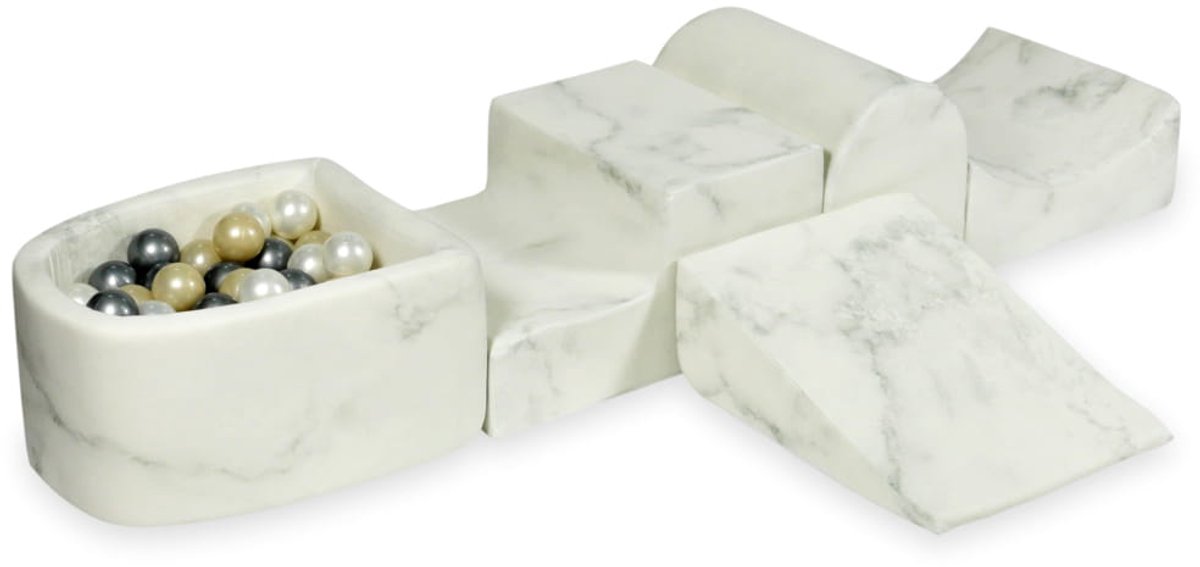 Foam speelset met heuvel en met microballenbad