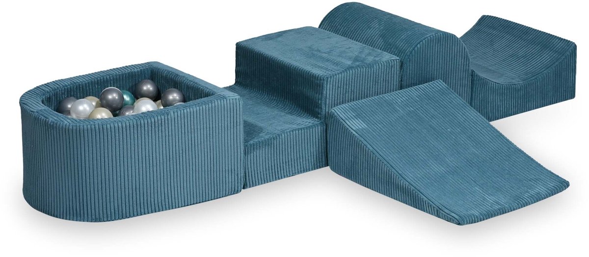 Foam speelset met heuvel en met microballenbad Corduroy