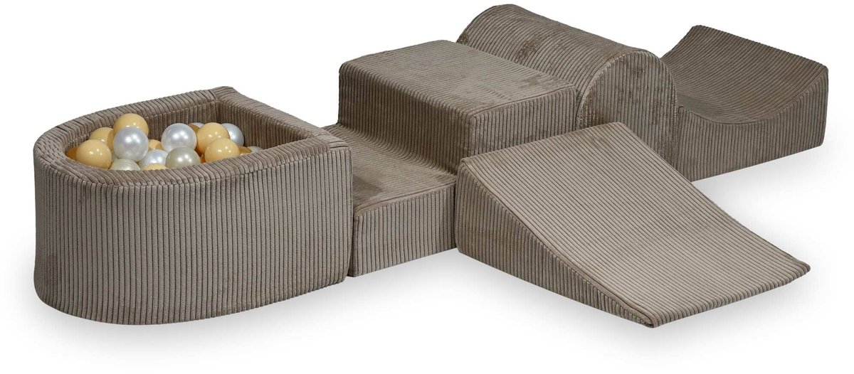 Foam speelset met heuvel en met microballenbad Corduroy