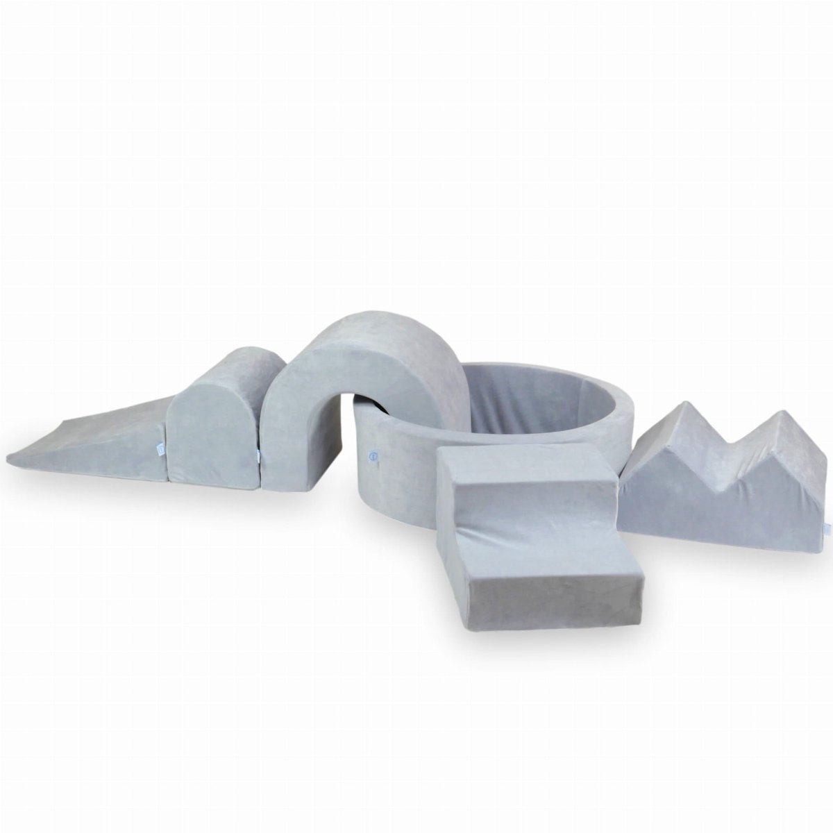 Foam speelset met rond ballenbad + 5 elementen