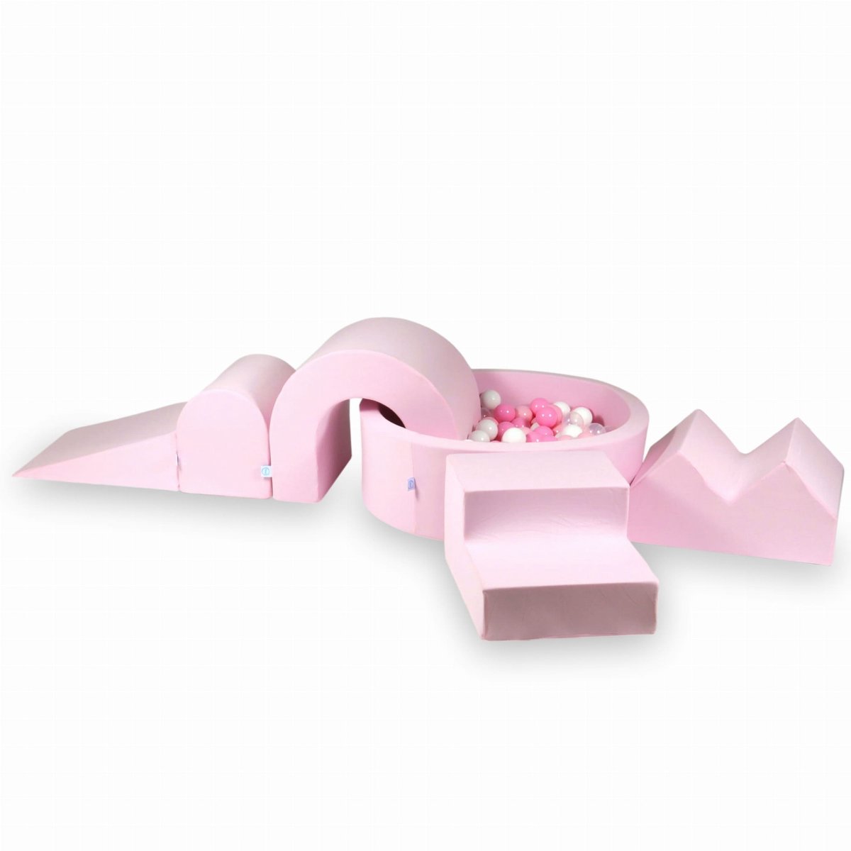 Foam speelset met rond ballenbad + 5 elementen