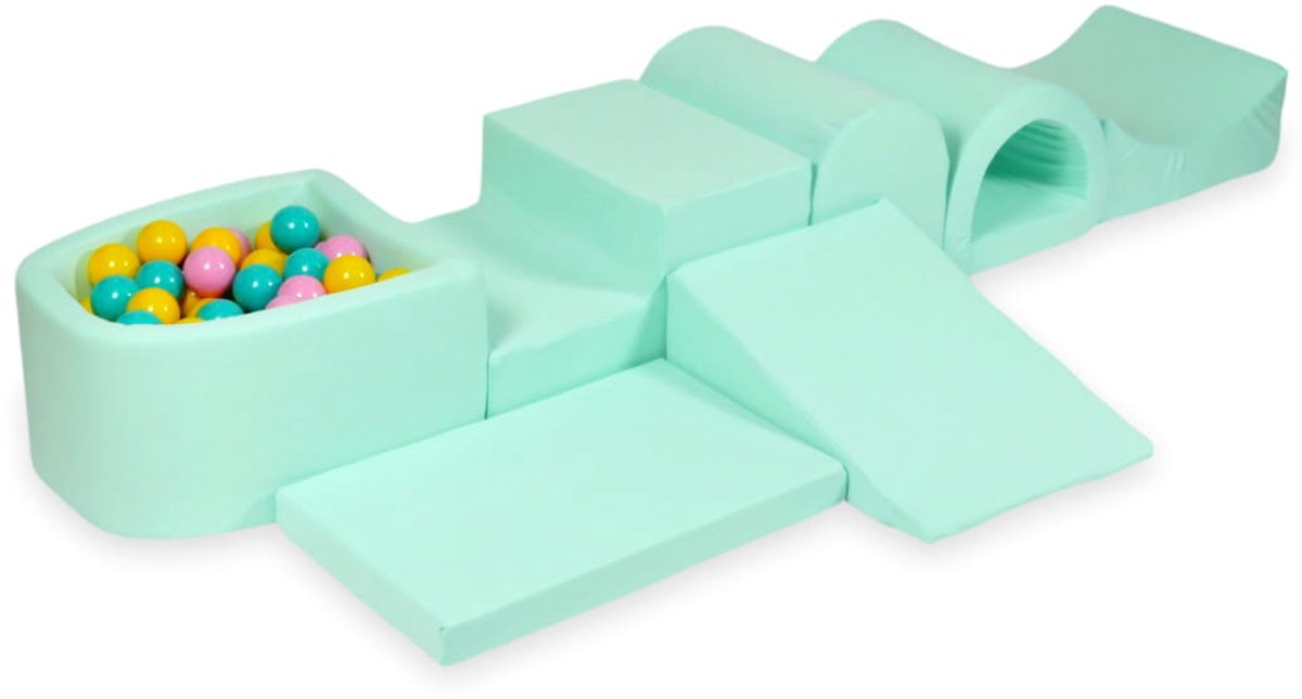 Grootste schuimspeelset met microballenbad