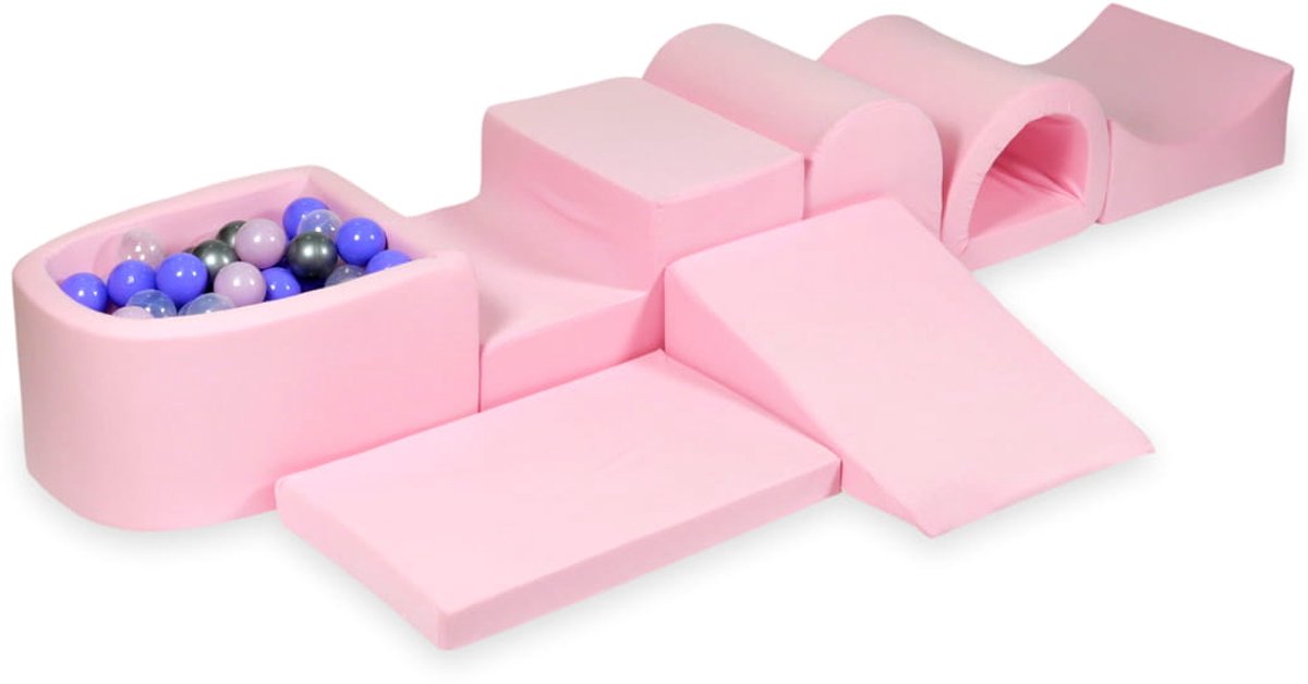 Grootste schuimspeelset met microballenbad