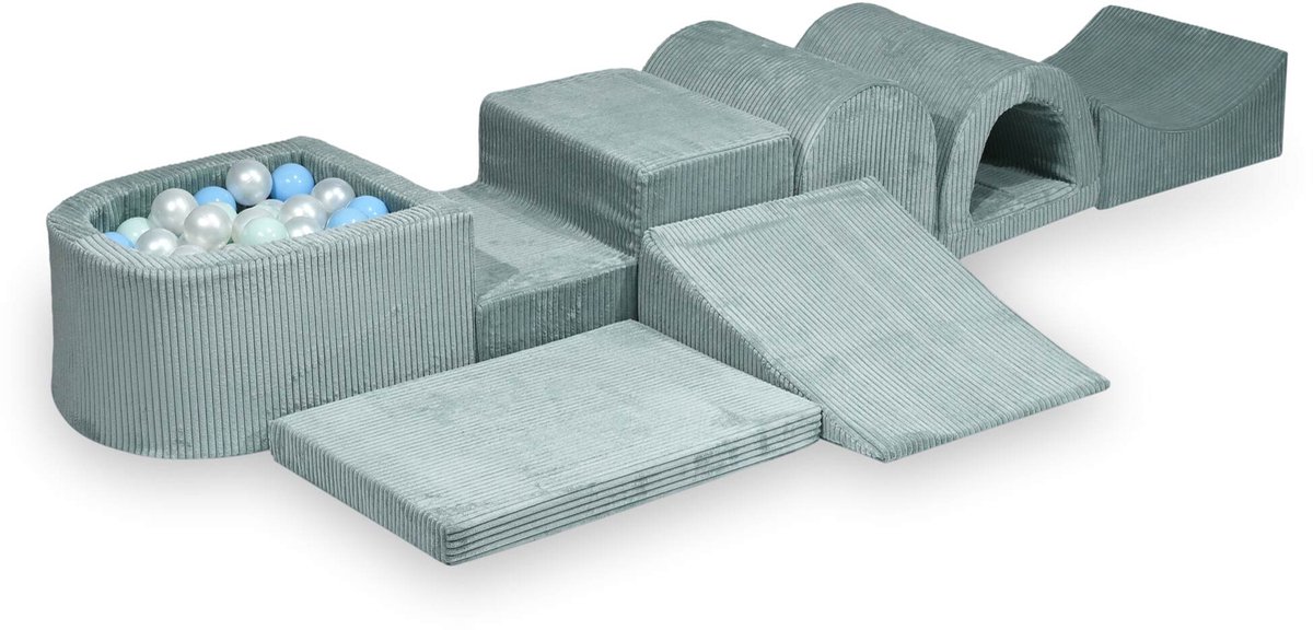Grootste schuimspeelset met microballenbad Corduroy